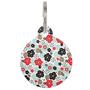 Cute Japanese patterns design Pet ID Tag