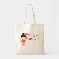 Bags, Japanese Geisha Cherry Blossom Tote Bag