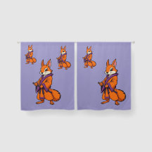 Cute Japanese Samurai Squirrel