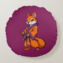 Cute Japanese Samurai Squirrel