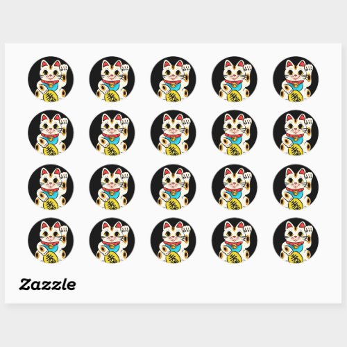 Cute Japanese stickers _ lucky cat