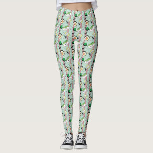 Cute Japanese Sushi Lover Golfing Pattern Leggings