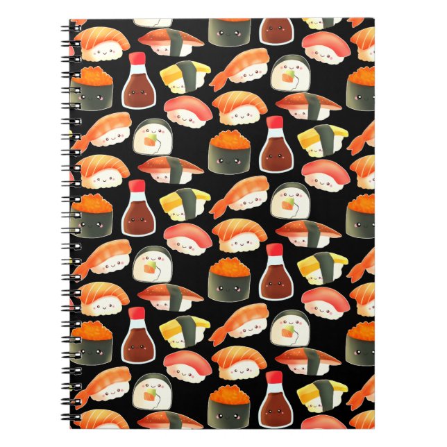 Cute Japanese Sushi Notebook (Front)