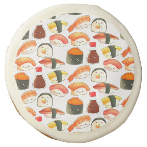 Cute Japanese Sushi Sugar Cookie