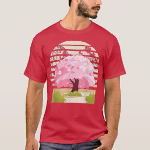 Cute Japanese Traditional Cherry Blossom Tree Kawa T-Shirt
