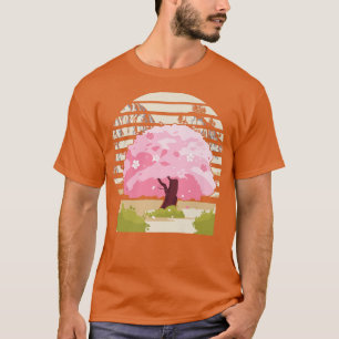 Cute Japanese Traditional Cherry Blossom Tree Kawa T-Shirt