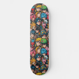 Cute Japapese Anime Manga Pattern Skateboard