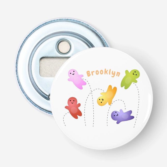 Cute jelly babies candy sweets cartoon bottle opener (Front)