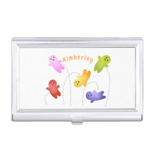 Cute jelly babies candy sweets cartoon business card case