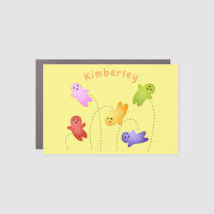Cute jelly babies candy sweets cartoon car magnet