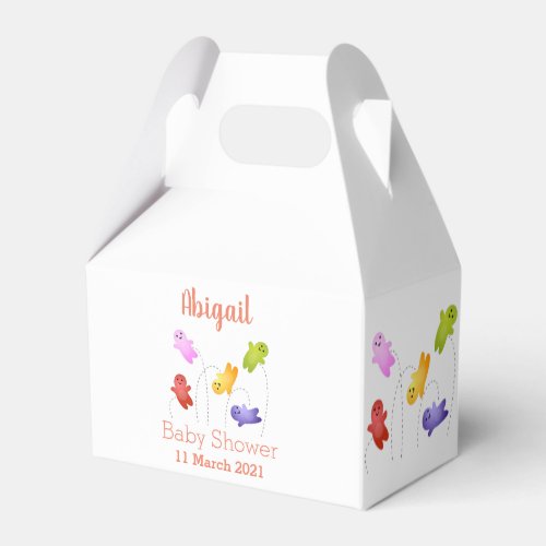 Cute jelly babies candy sweets cartoon favor boxes