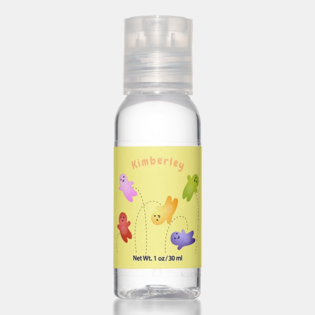 Cute jelly babies candy sweets cartoon hand sanitizer (Front)