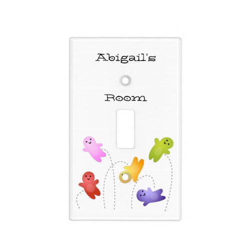 Cute jelly babies candy sweets cartoon  light switch cover