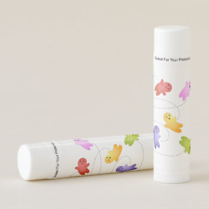 Cute jelly babies candy sweets cartoon lip balm