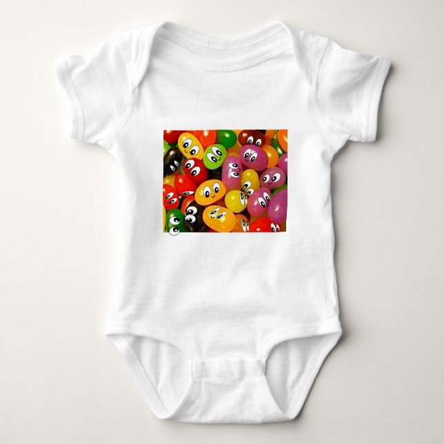 Cute Jelly Bean Baby Bodysuit (Front)