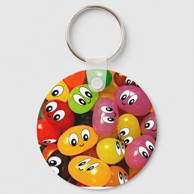 Cute Jelly Bean Keychain (Front)