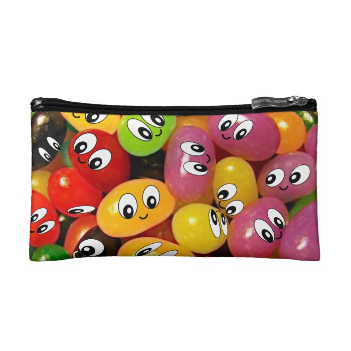 Cute Jelly Bean Smileys Cosmetic Bag