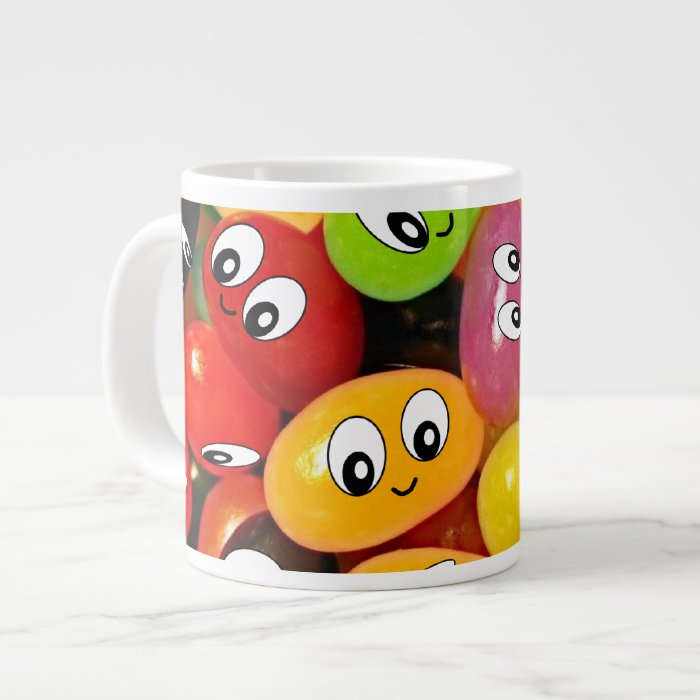 Cute Jelly Bean Smileys Jumbo Mugs