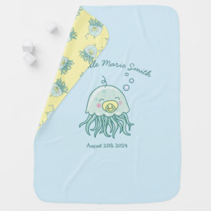 Cute Jellyfish Baby Shower Kawaii  Blanket