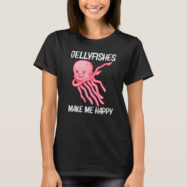 Cute Jellyfish For Men Women Jellyfish Sea Animal T-Shirt (Front)