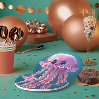 cute jellyfish paper plates