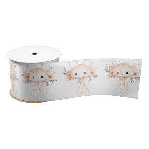 Cute Jellyfish Satin Ribbon