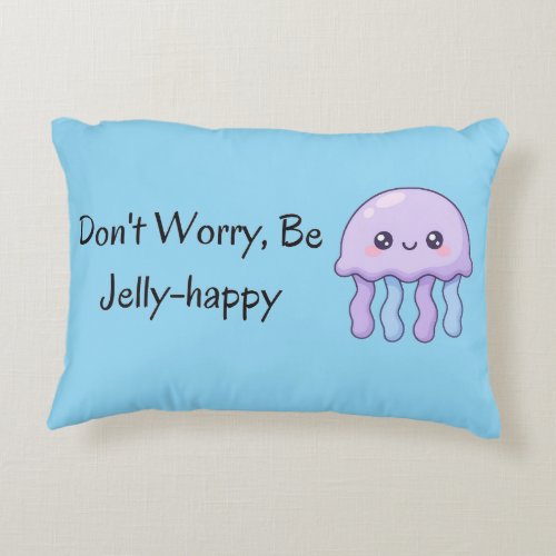 Cute Jellyfish Throw Pillow