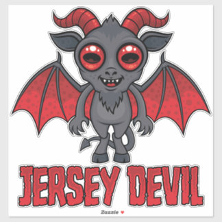 Cute Jersey Devil of the Pine Barrens Sticker