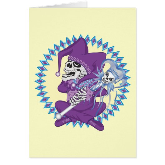 Cute Jester Skull Cards (Front)