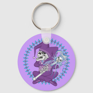 Cute Jester Skull Keychain