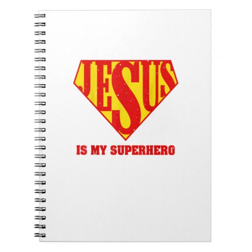 Cute Jesus Design For Boys Men Women Jesus Superhe Notebook