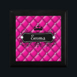 Cute jewelry box pink custom name crown princess<br><div class="desc">A unique gift by http://www.zazzle.com/thefashioncafe* copyright 2013,  all rights reserved.</div>