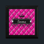 Cute jewelry box pink custom name crown princess<br><div class="desc">A unique gift by http://www.zazzle.com/thefashioncafe* copyright 2013,  all rights reserved.</div>