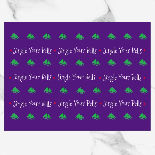 Cute Jingle Your Bells Holiday Tissue Paper (Creator Uploaded)