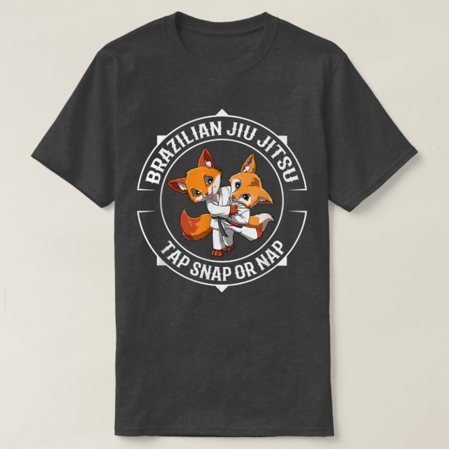 Cute Jiu Jitsu Foes Boys Girls  Brazilian Jiu Jits T-Shirt (Design Front)