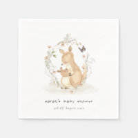 Cute Joey Mama Kangaroo Floral Wreath Baby Shower