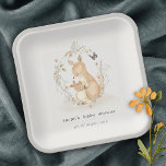 Cute Joey Mama Kangaroo Floral Wreath Baby Shower Paper Plates<br><div class="desc">Cute Joey Mama Kangaroo Floral Wreath Collection- it's an elegant watercolor illustration of mum Kangaroo and baby joey, surrounded by floral wreath and butterfly. Perfect for your pastel theme baby shower and parties. It’s very easy to customize, with your personal details. If you need any other matching product or customization,...</div>