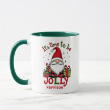 Cute Jolly Santa Personalized Christmas