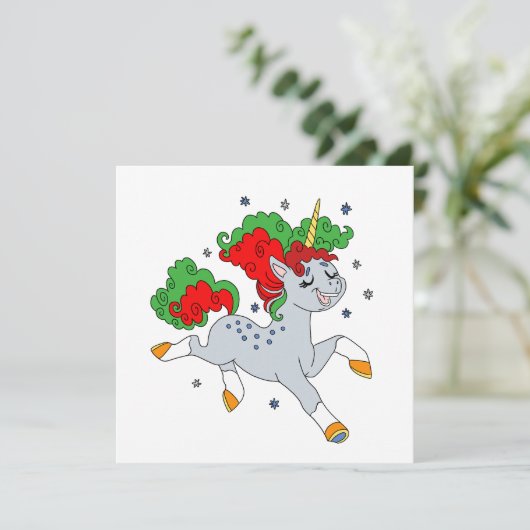 Cute jolly unicorn (Standing Front)