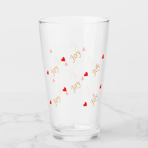 Cute Joy Heart Pattern Glass