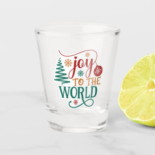 Cute 'Joy to the World' Christmas Shot Glass