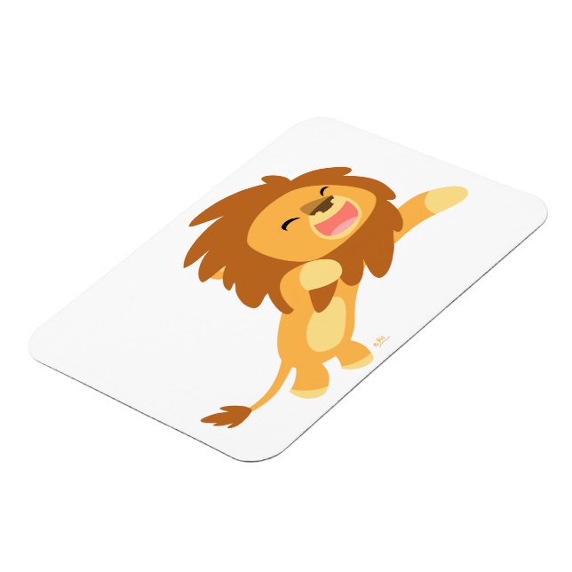 Cute Joyful Cartoon Lion Flexible Magnet (Left Side)