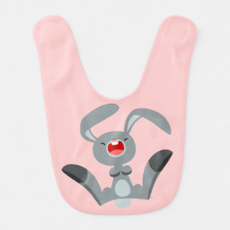 Cute Joyful Cartoon Rabbit Baby Bib