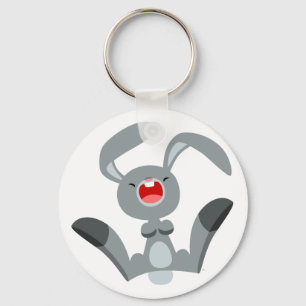 Cute Joyful Cartoon Rabbit Keychain