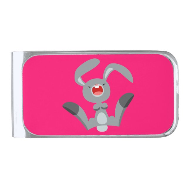 Cute Joyful Cartoon Rabbit Money Clip (Front)