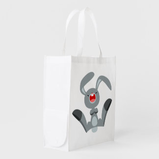 Cute Joyful Cartoon Rabbit Reusable Bag