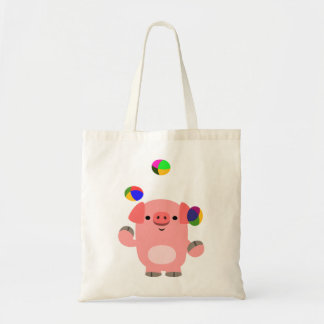Cute Juggling Cartoon Pig Bag