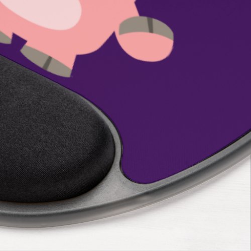 Cute Juggling Cartoon Pig Gel Mousepad