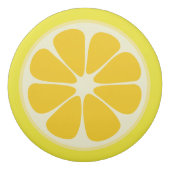 Cute Juicy Citrus Lemon Tropical Fruit Slice Eraser (Front)