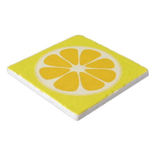 Cute Juicy Citrus Lemon Tropical Fruit Slice Trivet